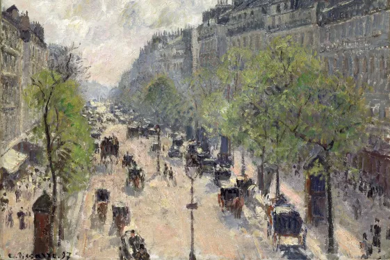 Camille Pissarro, Boulevard Montmartre, Frühling, 1897