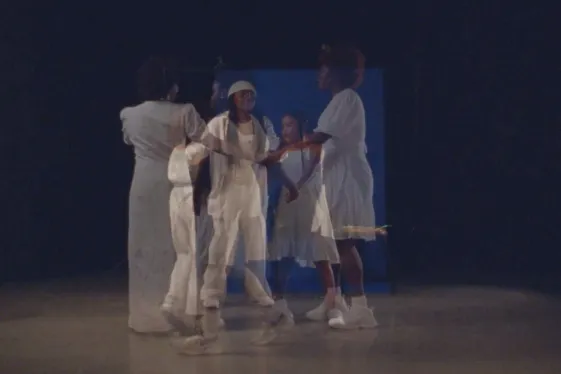 Personen in einem Kreis