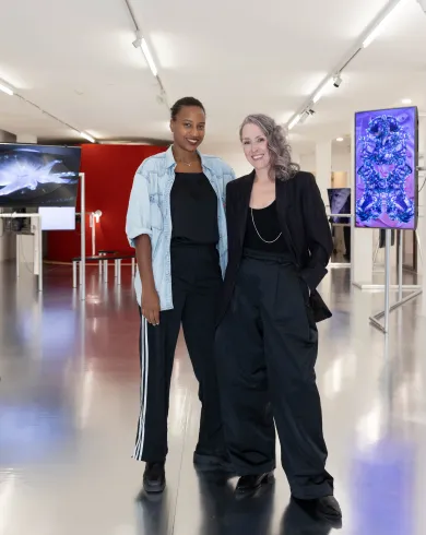 Djamila Grandits und Eva Fischer im Belvedere 21