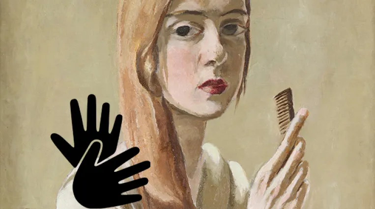 Marie-Louise von Motesiczky, Selbstporträt mit Kamm, 1926
