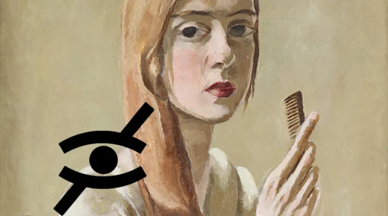 Marie-Louise von Motesiczky, Selbstporträt mit Kamm, 1926