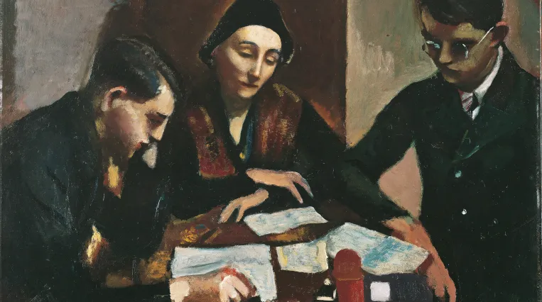 Zeichnung von drei Personen