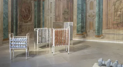 metal objects in a baroque room 