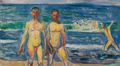 Edvard Munch, Männer am Meer, 1908