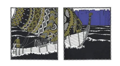 Carl Otto Czeschka - Franz Keim, Die Nibelungen. Dem deutschen Volke wiedererzählt von Franz Keim.  Gerlach, Wien und Leipzig, 1908  Courtesy Sammlung Giovanni Aldobrandini