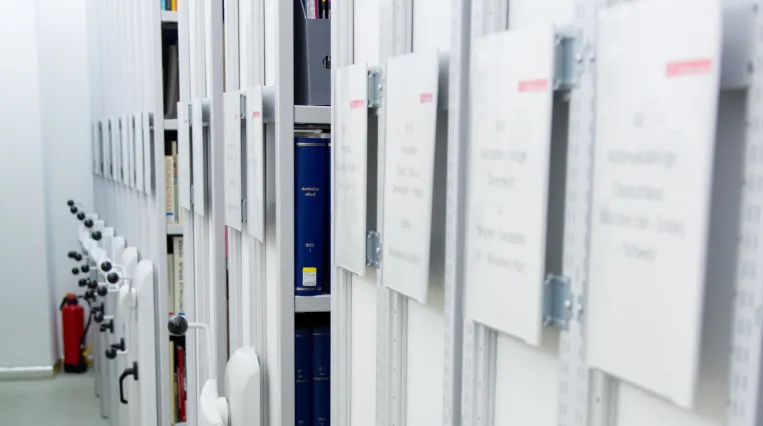 Archiv des Belvedere Research Center Innenansicht