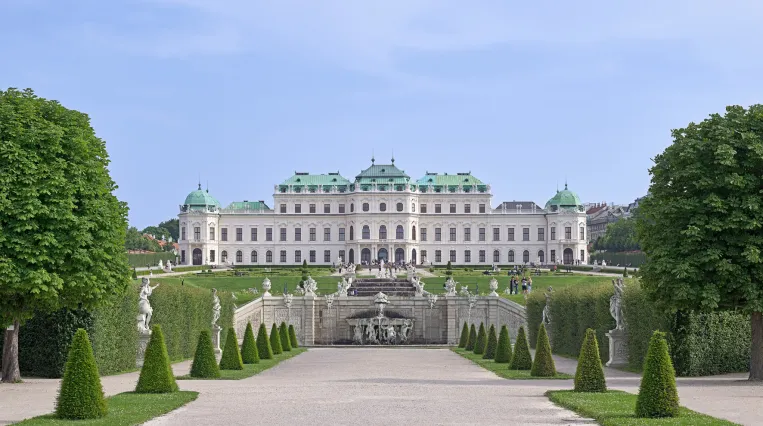 Außenansicht des Oberen Belvedere von der Nordseite